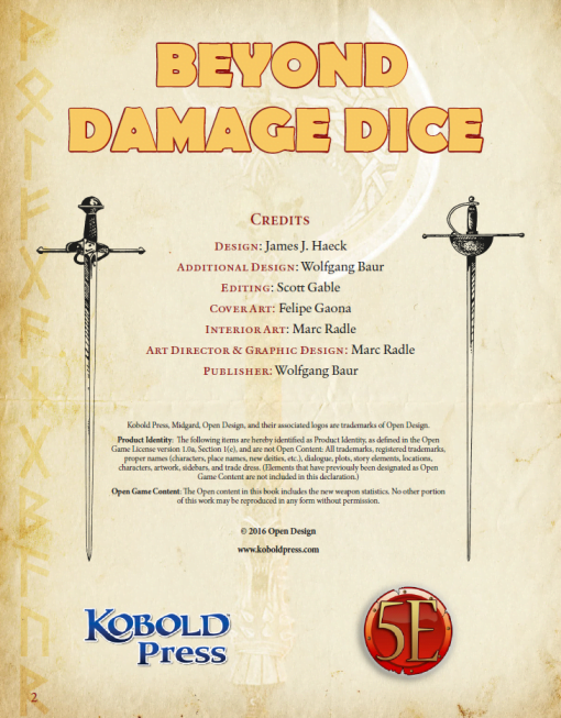 Beyond Damage Dice: New Weapon Options for 5th Edition - Image 3