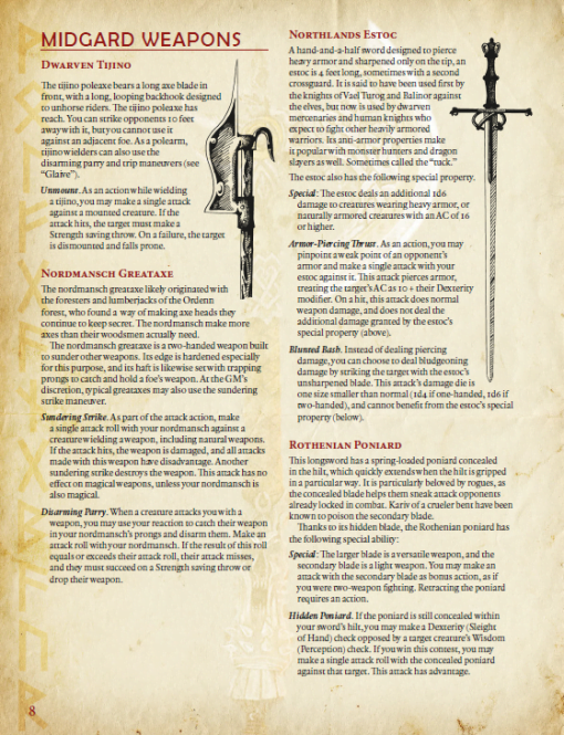 Beyond Damage Dice: New Weapon Options for 5th Edition - Image 2