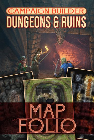 Campaign Builder: Dungeons & Ruins Map Folio (Folio + JPGs)
