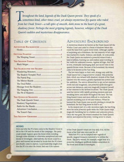 Shadows of the Dusk Queen for 5th Edition (PDF) - Image 4