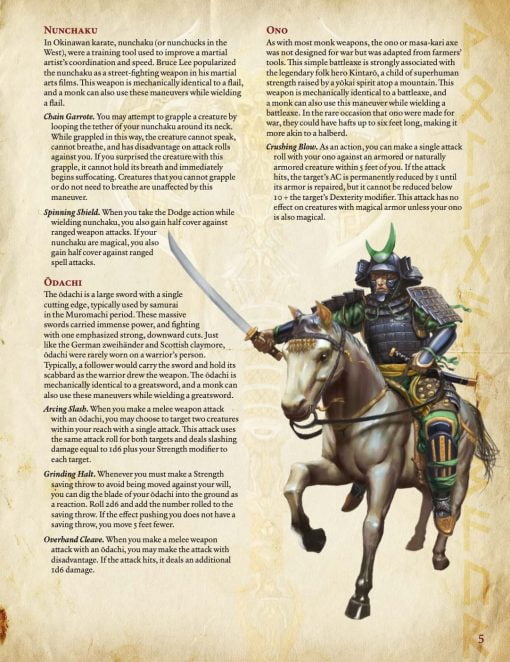Beyond Damage Dice 2: New Weapon Options for 5th Edition (PDF) - Image 4