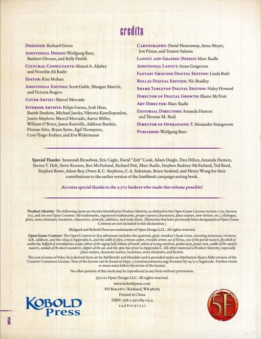Southlands Worldbook for 5th Edition - Image 2