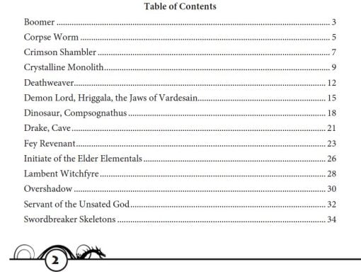 Warlock Bestiary for 5th Edition (PDF) - Image 2