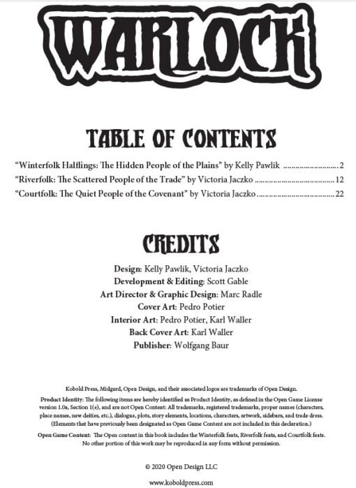 Warlock Patreon: Halflings (PDF) - Image 2