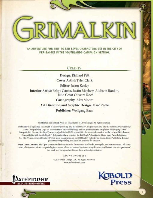 Grimalkin for Pathfinder Roleplaying Game (PDF) - Image 4
