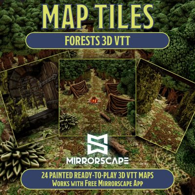 Map Tiles: Forests 3D (Tiles + Mirrorscape 3D Bundle)