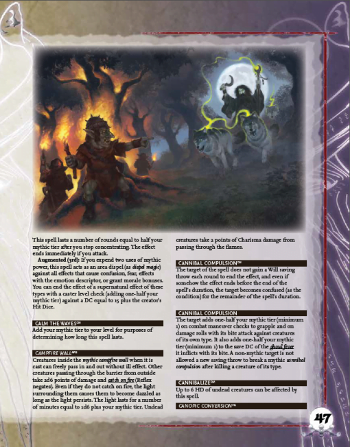 Mythic Spell Compendium PDF (PFRPG) - Image 3