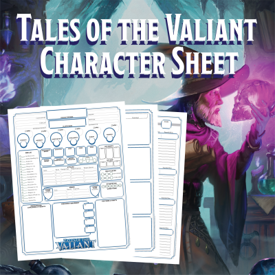 Tales of the Valiant: Form-Fillable Character Sheet (PDF)