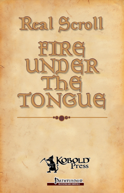 Real Scrolls 3: Fire Under the Tongue (PDF)