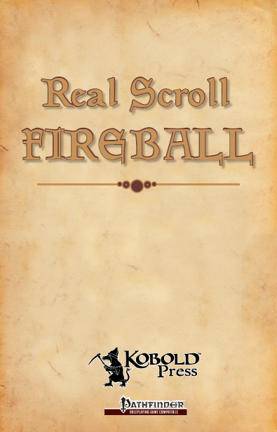 Real Scrolls 1: Fireball (PDF)