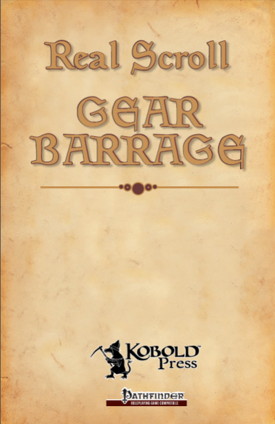 Real Scrolls 4: Gear Barrage (PDF)