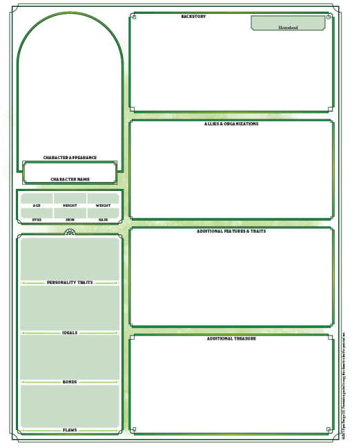 Tome of Heroes Character Sheet (5th Edition) (PDF) - Image 2