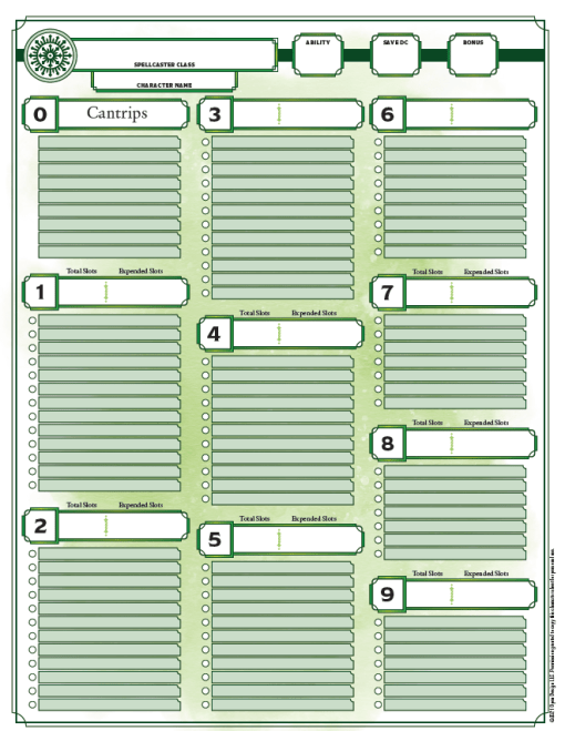 Tome of Heroes Character Sheet (5th Edition) (PDF) - Image 3