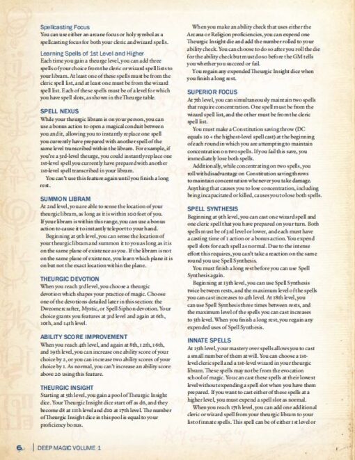 Deep Magic Vol. 1: The Theurge (PDF) - Image 3