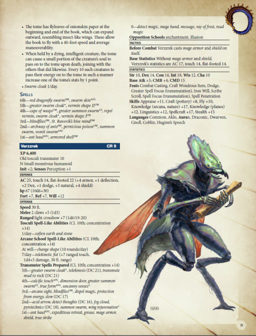 Advanced Races 15: Tosculi for Pathfinder RPG (PDF) - Image 3