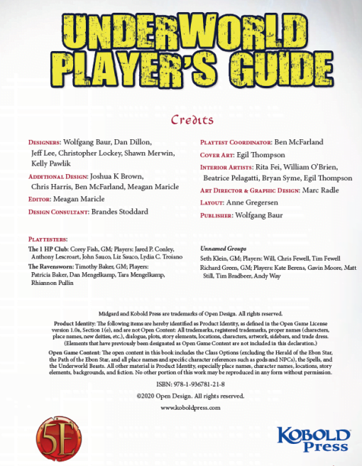 Underworld Player's Guide for 5th Edition PDF - Image 3