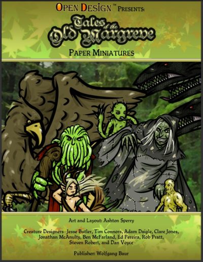 Paper Miniatures for Tales of the Old Margreve (PDF)