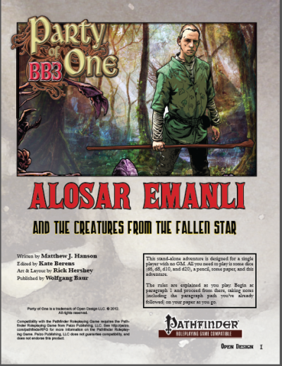 Party of 1: Alosar Emanli and the Creatures from the Fallen Star (PDF)